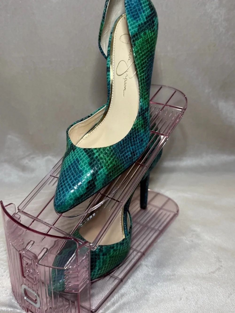 Jessica Simpson bold snakeskin